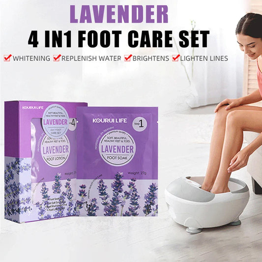 15Sets Pedicure Jelly Foot Soak Kit 4 in 1 Salt Soak Sugar Scrub Moisture  Mask Massage Cream for Salon Spa
