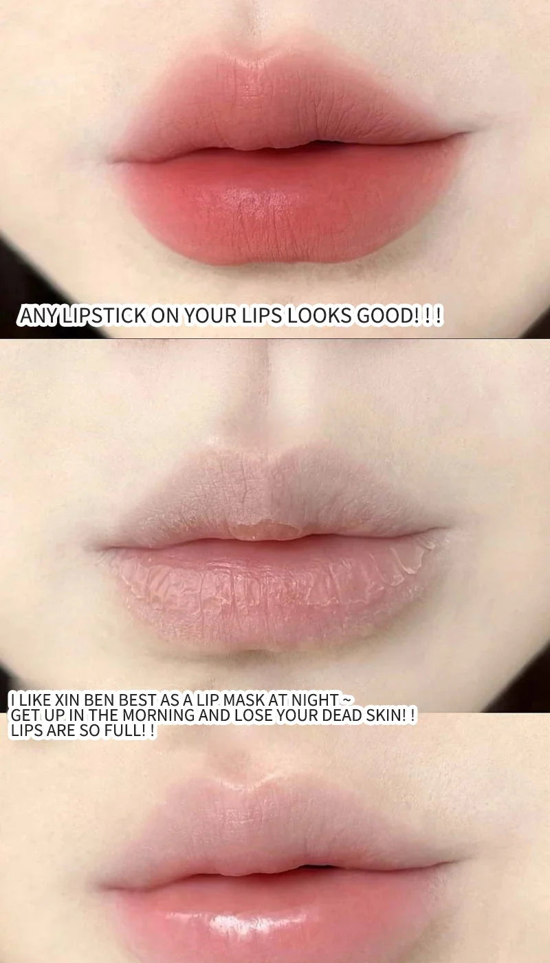 Cappuvini Macaron Fruit Flavor Lip Mask Deeply Hydrating Long-Lasting Moisturizing Soften Fine Lines Lip Care Lipstick Base