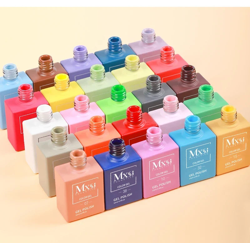 CC8 Mxsi 15ml Nail Gel Polish HEMA FREE Summer Nails Color It Once Soak Off UV LED Semi Permanent  Nail Art Manicure Varnishes