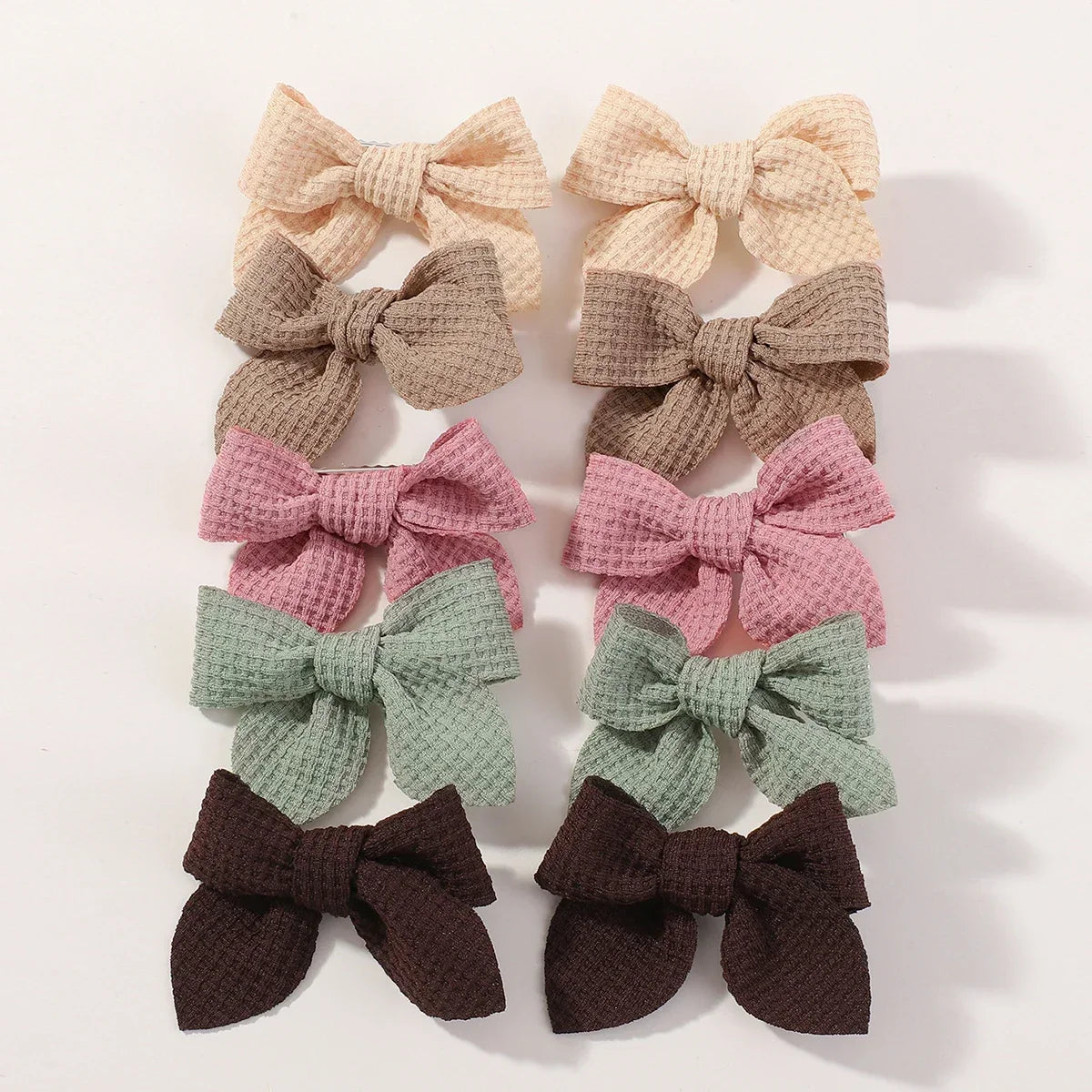 Candy Color Ribbon Hair Bows Clips Set for Baby Girls 10/20pcs 2.5'' Cute Handmade Hairpin Barrettes Kids Hair Accessories