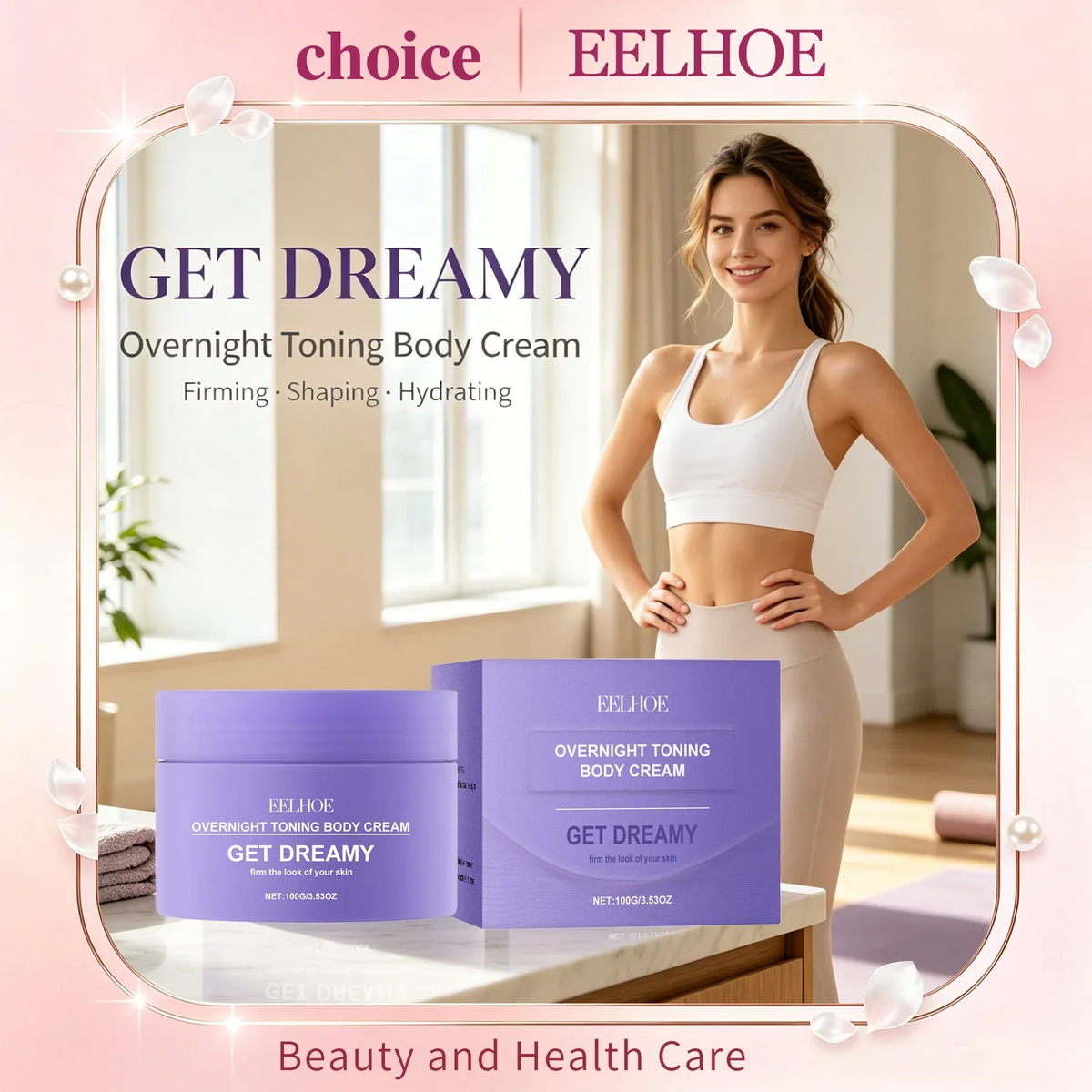 EELHOE Toning Body Cream Collagen Firming Lifting Skin Tightening Reduce Cellulite Fat Body Shaping Moisturizing Massage Cream