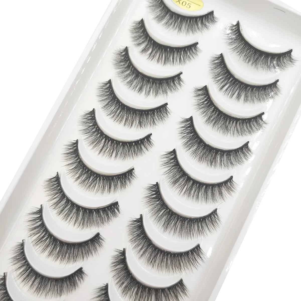 20 Style 10 Pairs Natural 3d Mink Lashes Soft False Eyelashes Cross Messy Dense Eye Lashes Extension Makeup Faux Cils Maquillaje