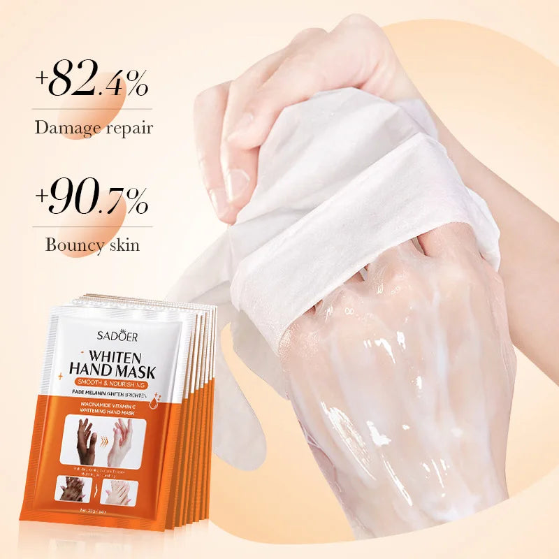 1/2/5 Pairs SADOER Niacinamide Hand Mask Hands peel barb Repair Moisturizing Nourishing Brightening Hand Gloves Hands Skin Care