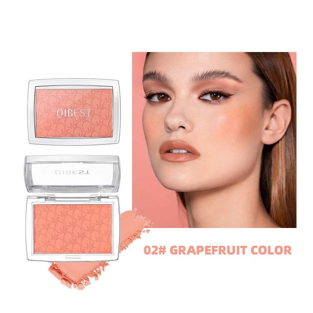 Embossed Powder Blush Peach Pink Coral Tint Makeup 3D Relief Blush Palette Brown Cheek Contour Rouge Cosmetics Face Brightens