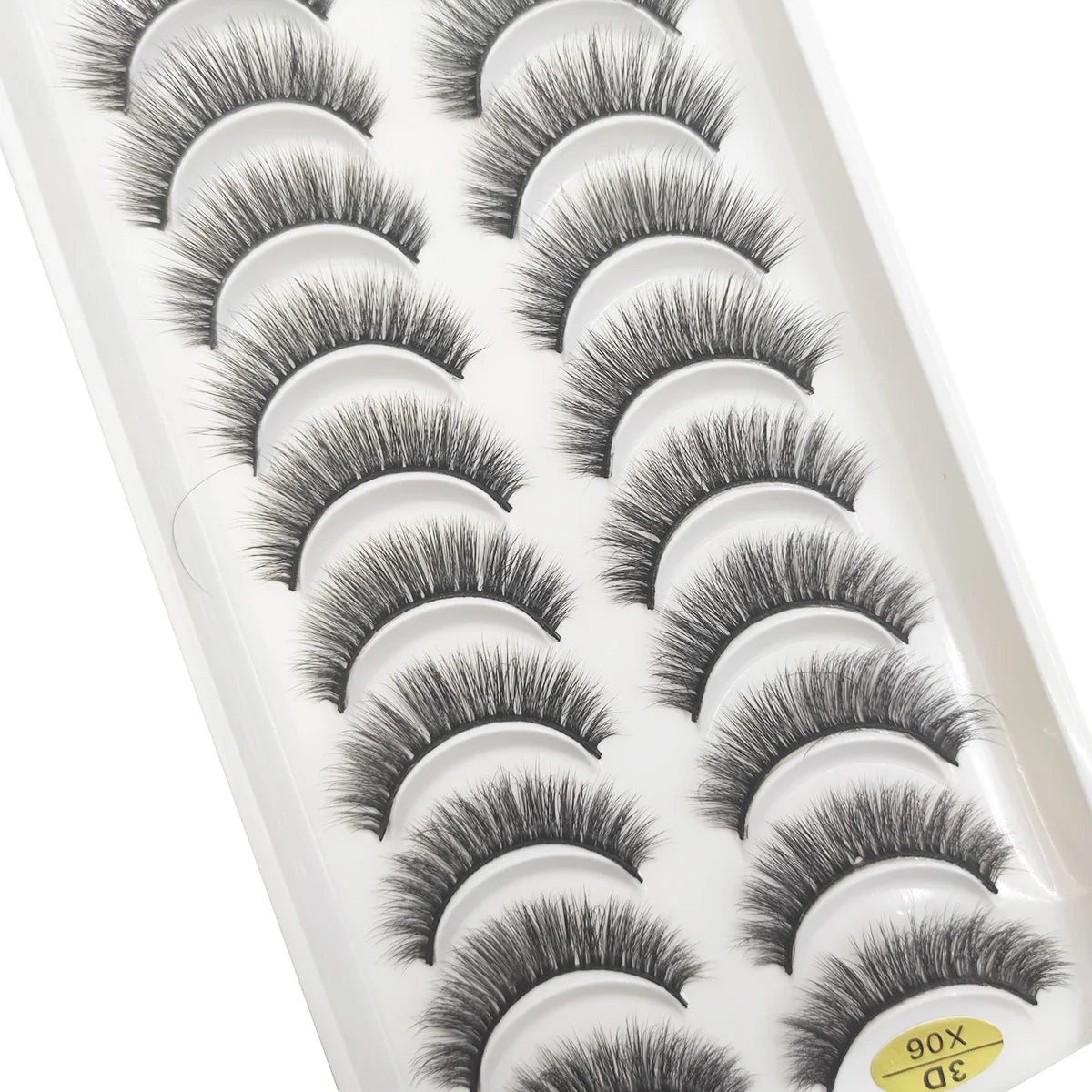 20 Style 10 Pairs Natural 3d Mink Lashes Soft False Eyelashes Cross Messy Dense Eye Lashes Extension Makeup Faux Cils Maquillaje