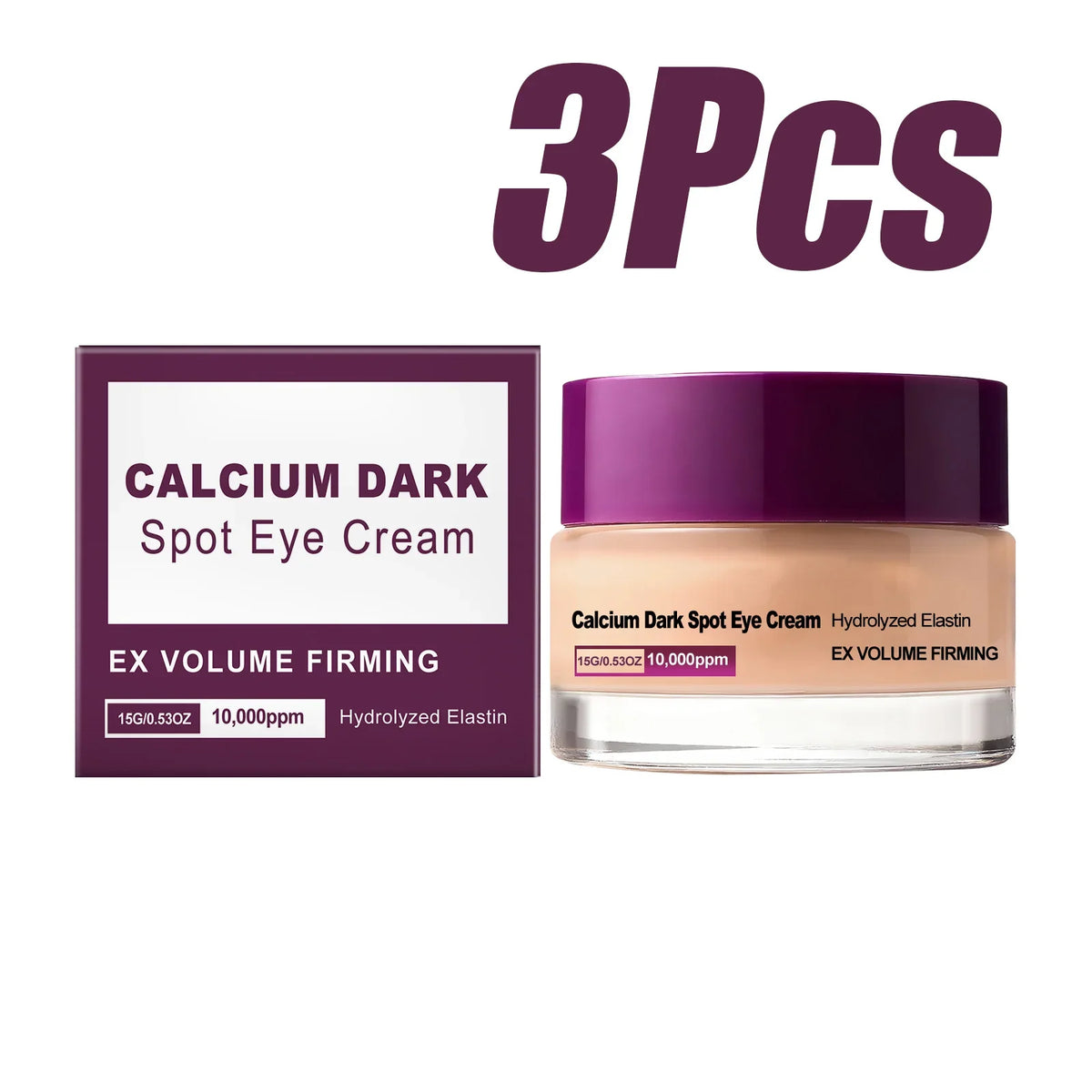 Calcium Dark Spot Eye Cream Collagen Boosting Wrinkle Smoothing Anti-Aging Firming Eye Cream for Wrinkles Puffiness Hydrating