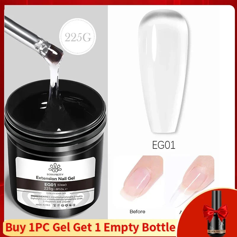 BORN PRETTY 250g Super Top Coat Gel Nail Polish Base Gel Matte Top Coat Semi-Permanent Varnish Soak Off Nail Art Functional Gel
