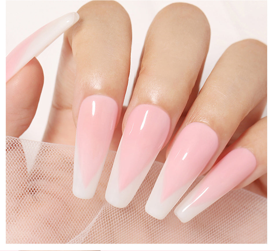 BORN PRETTY 30ml Acrylic Gel For Nail Extension Nude Clear White Color Quick Building Prolong Manicure Nail Art Hard Gel Varnish