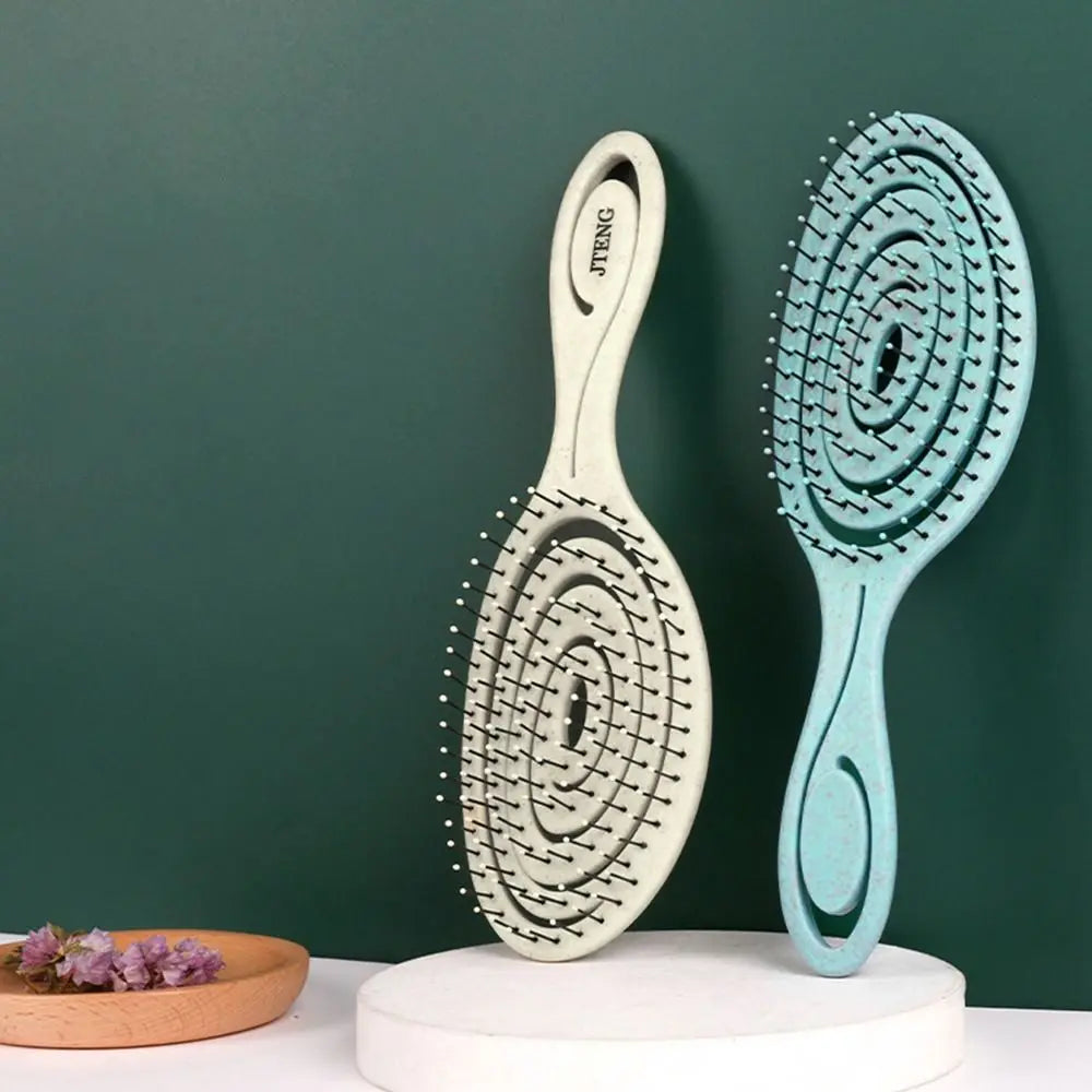 Flexible Hairdressing Styling Comb Soft Pins Massage Comb Hair Combs Wet and Dry Hair Brush