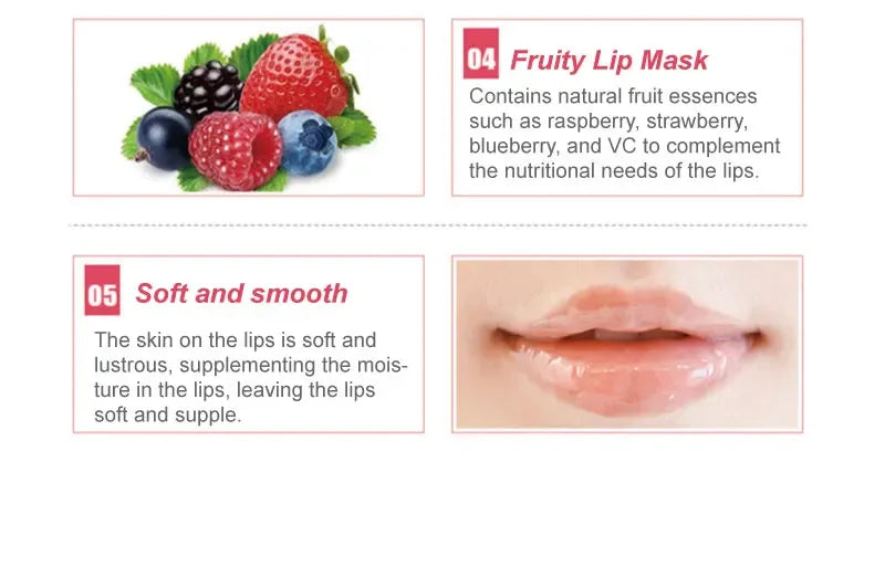 10Pcs Beauty Super Lip Plumper Pink Crystal Collagen Lip Mask Patches Moisturizing Hydrating Lips korean Cosmetics Skin Care