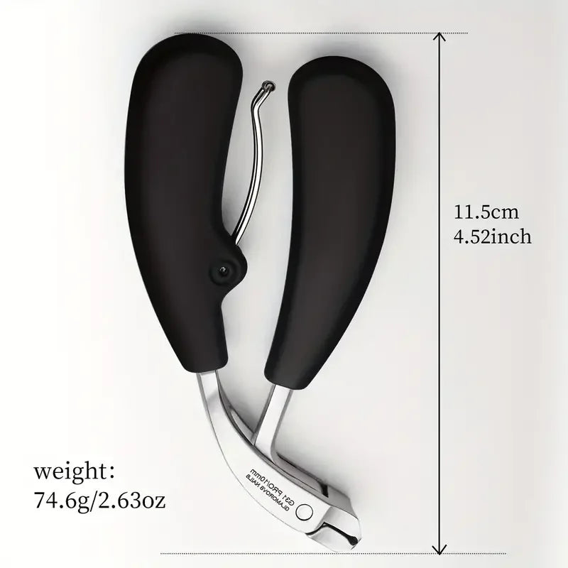 Heavy-Duty Nail Clippers Wide Jaw Opening Fingernail Clipper Thick Hard Toenail Cutter Inclined Arc Blade Manicure Scissor Tools