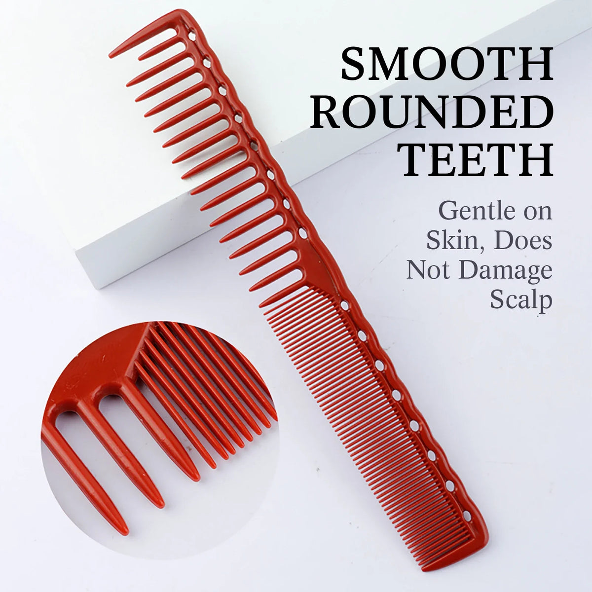2/8PCS Pro Barber Fade Haircut Combs Anti-static Hair Clipper Combs For Men Wide Fine Tooth Taper Combs Salon Styling Tools