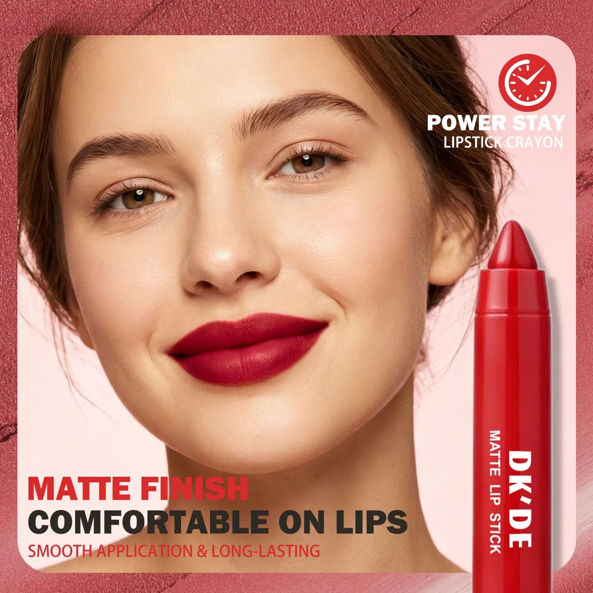 3-Color Lipstick Stick Set,Long-Lasting Color Payoff,Transfer-Proof,Suitable for All Makeup Styles