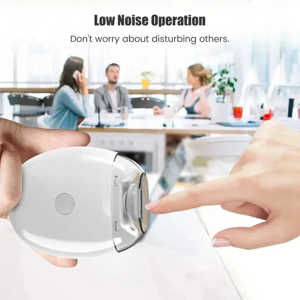 2 IN 1  Electric Nail Clipper Cutter with LED Light Automatic Nail Grinder Trimmer for Baby Mini Manicure Tool Nail Care