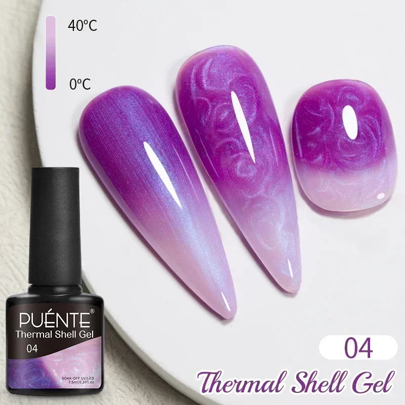 7.5ML Aurora Starlit Cat Eye Gel Nail Polish Rainbow Glitter Galaxy Cat Magnetic Nail Art Gel Soak Off UV Semi-Permanent Varnish