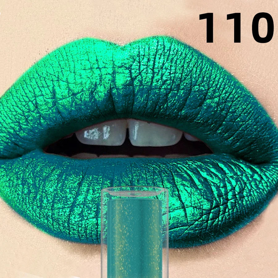 14 Colors Sparkling Shine Lip Glaze Glitter Metallic Long Lasting Lip Gloss Waterproof Liquid Lipstick Makeup Lip Oil Gifts