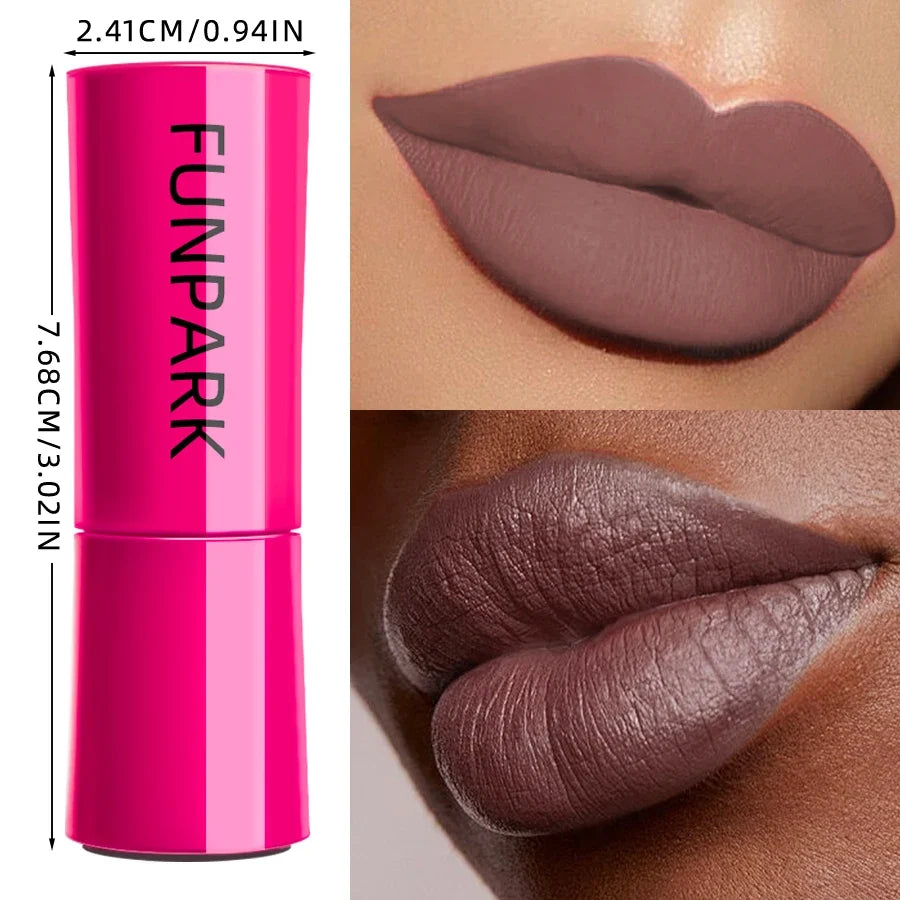 25-Color Matte Lipstick Waterproof Long Lasting  Velvet Finish Lip Tint Smooth Matte Lip Color Smudge-proof Lip Liner Lip Makeup