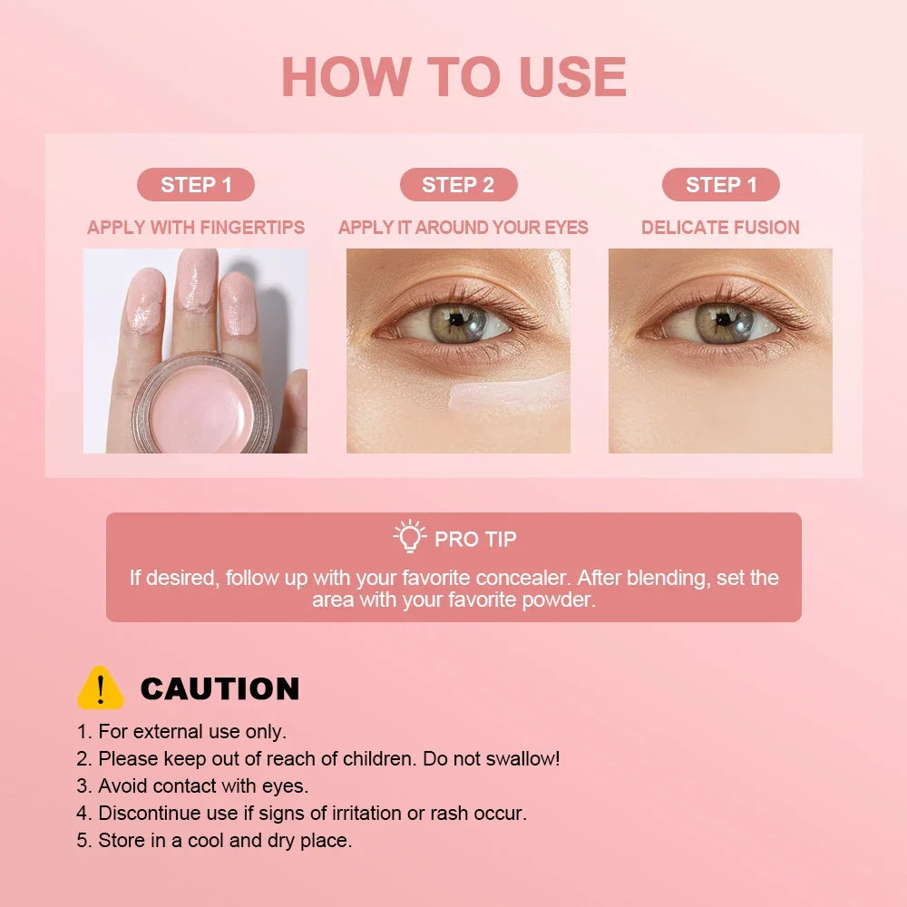 Eye Concealer And Brightening Cream Covers Dark Circles And Bags Under Eyes Brightens Nourishes Eyes Korean Girls Eye Cosmetics