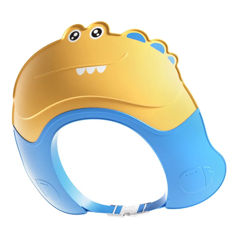 Baby Shampoo Cap Cute Cartoon Waterproof Baby Bath Hat Kids Ear Protector Adjustable Shampoo Artifact Soft Newborn Shower Cap