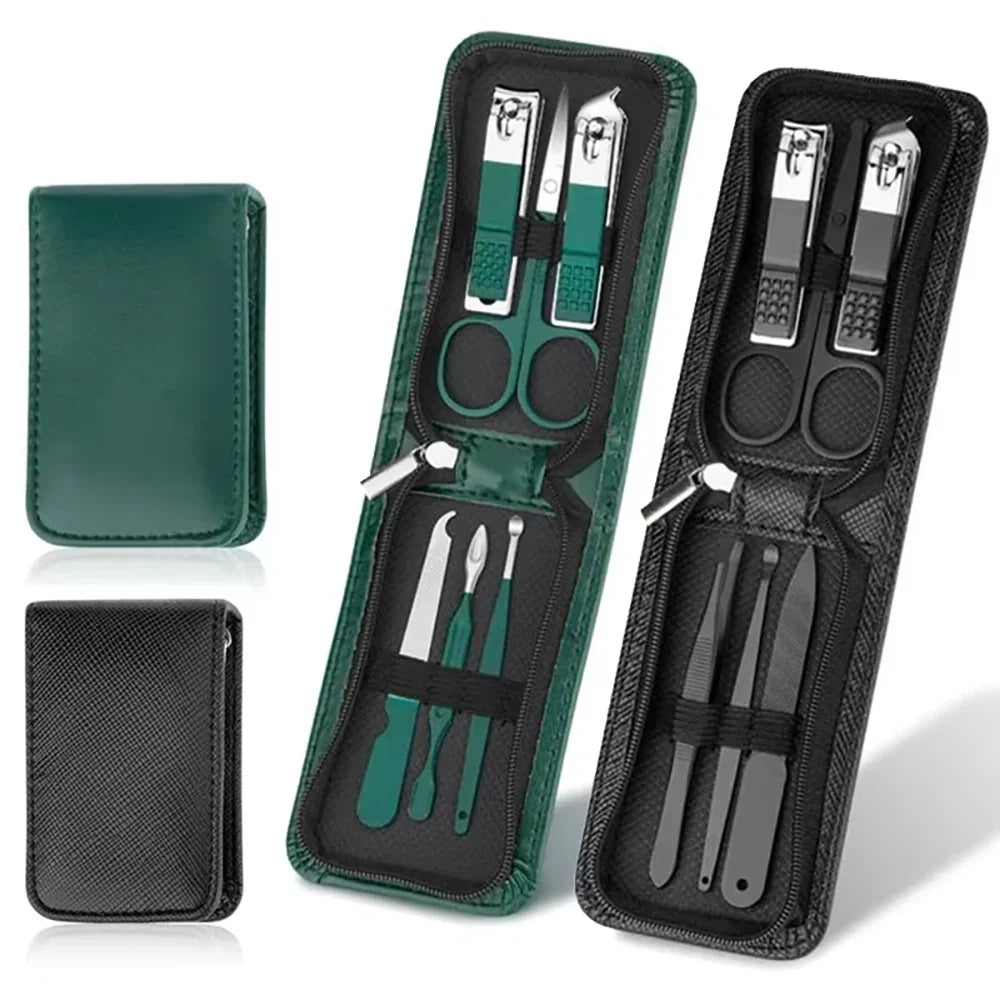 6-Piece Nail Care Set - High End Nail Scissors & Clippers for Men & Women, Portable Manicure Kit with Pouch