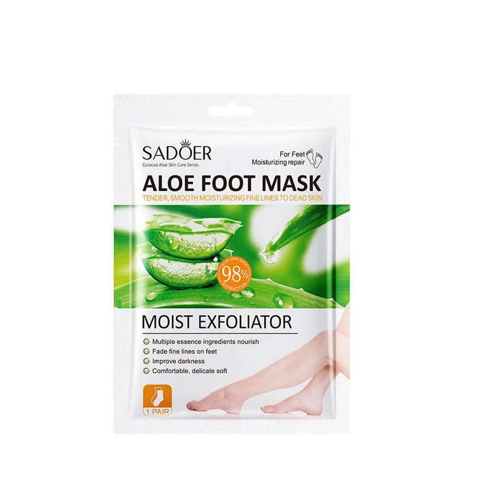 1/2/3Packs Aloe Vera Foot Mask Peeling for Legs Feet Mask Scrub Exfoliating Mask Anti Crack Heel Remove Skin Foot Mask Foot Care