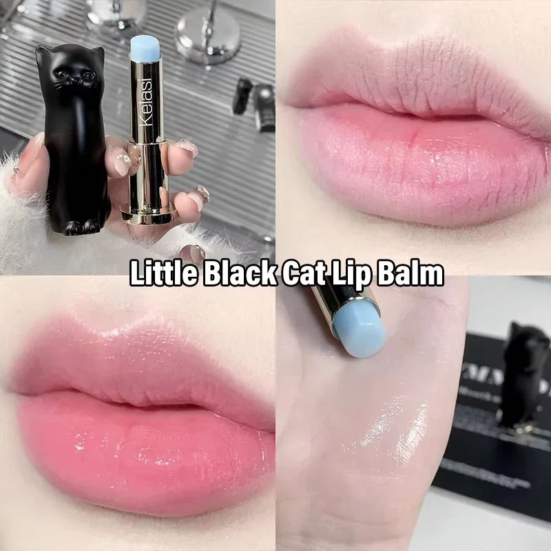 Cat Moisturizing Lip Balm White Blue Tint Crystal Jelly Colored Anti-chapped Lip Care Smoothens Lips Lines Base Clear Lipstick