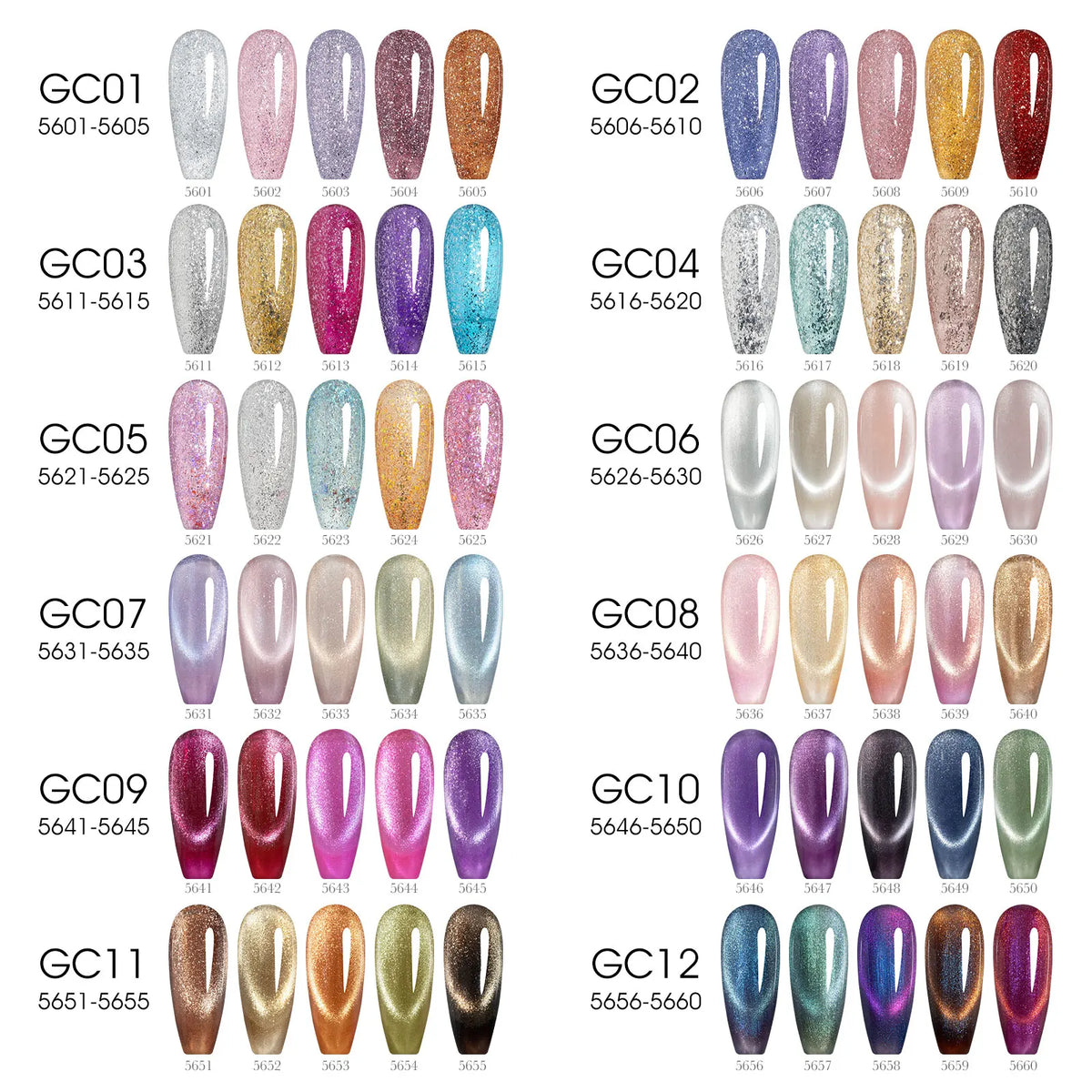 1/5pcsVenalisa Hema/TPO Free Cat Eye Gel Magnet Ultra Flash Nail Gel Polish Diamond Sparkle Soak Off UV LED Varnish Nail Gel