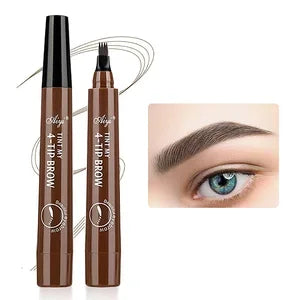 4-Tip Microblading Eyebrow Pencil – Waterproof, Smudge-Proof, Natural Hair-Like Strokes for Fuller Brows