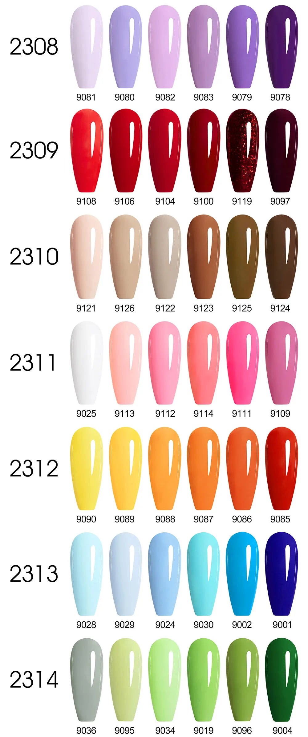 9ml CANNI CC8 HEMA FREE Nail Gel Polish Kit Nail Manicure Full Coverage Solid Color Summer Nails Soak off UV LED Nail Gel Set