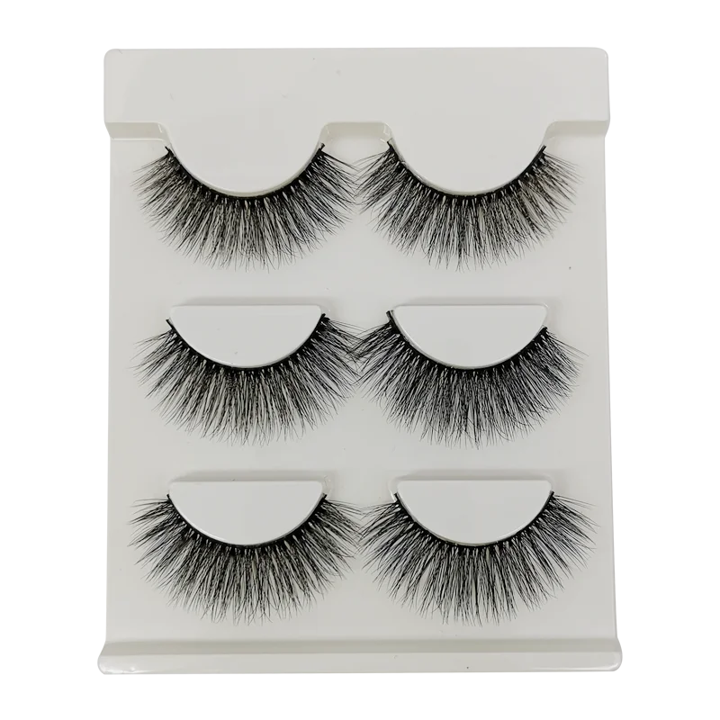 3/5 Pairs 3D Faux Mink Hair Soft Eyelashes Natural Thick Long False Eyelashes Dramatic Fake Lashes Handmade Eyelashes Faux Cils