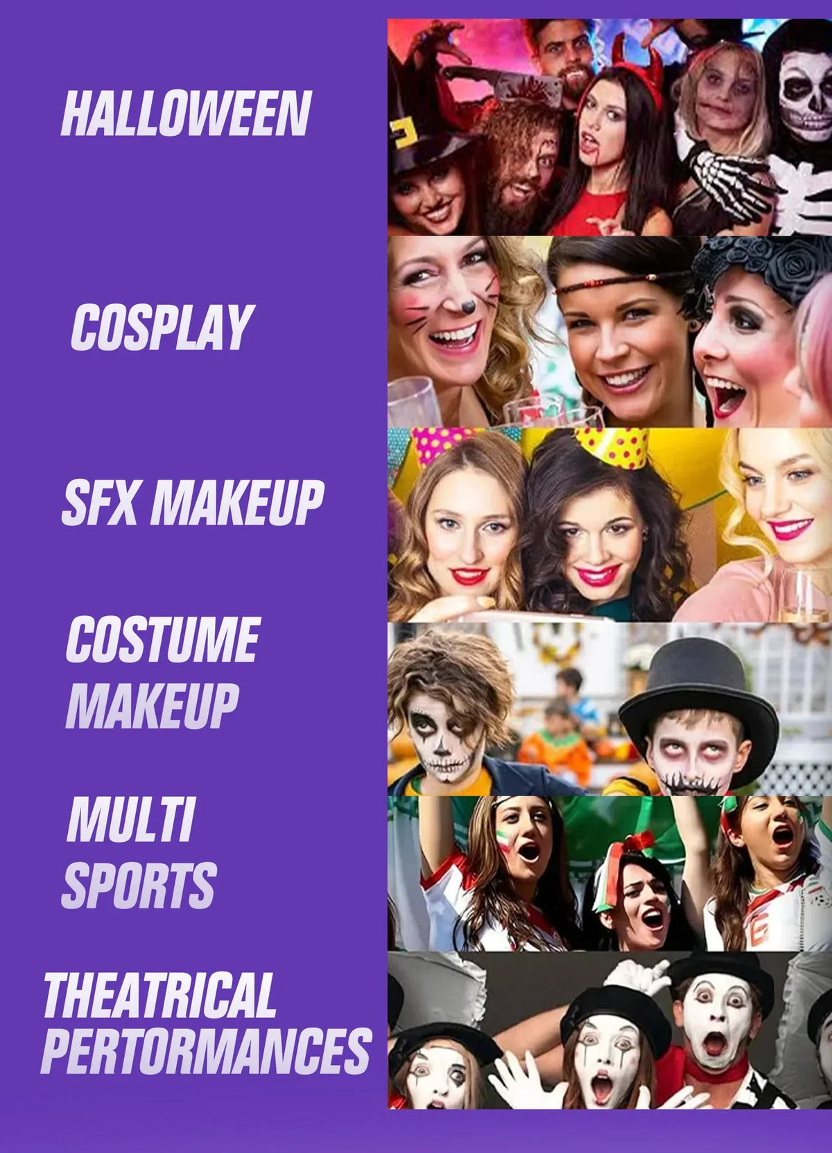 8PCS Halloween Matte Lipstick Set Dark Black Vampire Yellow Velvet Lipsticks for Face Body Painting Creative DIY Makeup Cosmetic
