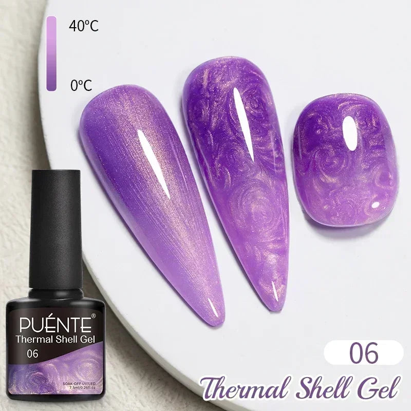 7.5ML Aurora Starlit Cat Eye Gel Nail Polish Rainbow Glitter Galaxy Cat Magnetic Nail Art Gel Soak Off UV Semi-Permanent Varnish