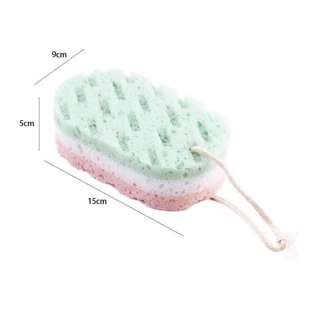 High Quality Durable Quick Foaming Bathing Accessories Massage Brush Sponge Scrubber Shower Rub Sponge Bath Ball Body Brush