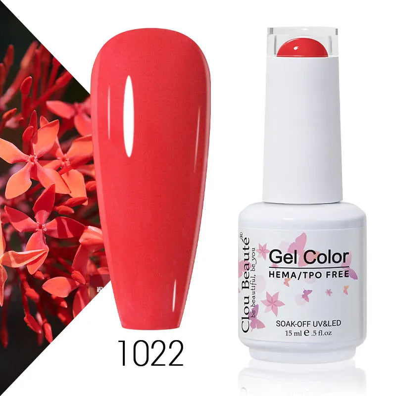 Clou Beaute Coffee Colors Nail Gel Polish HEMA/TPO FREE Soak off UV/LED 15ml Vernis Semi Permanent Nail Varnish 15ml Base Top