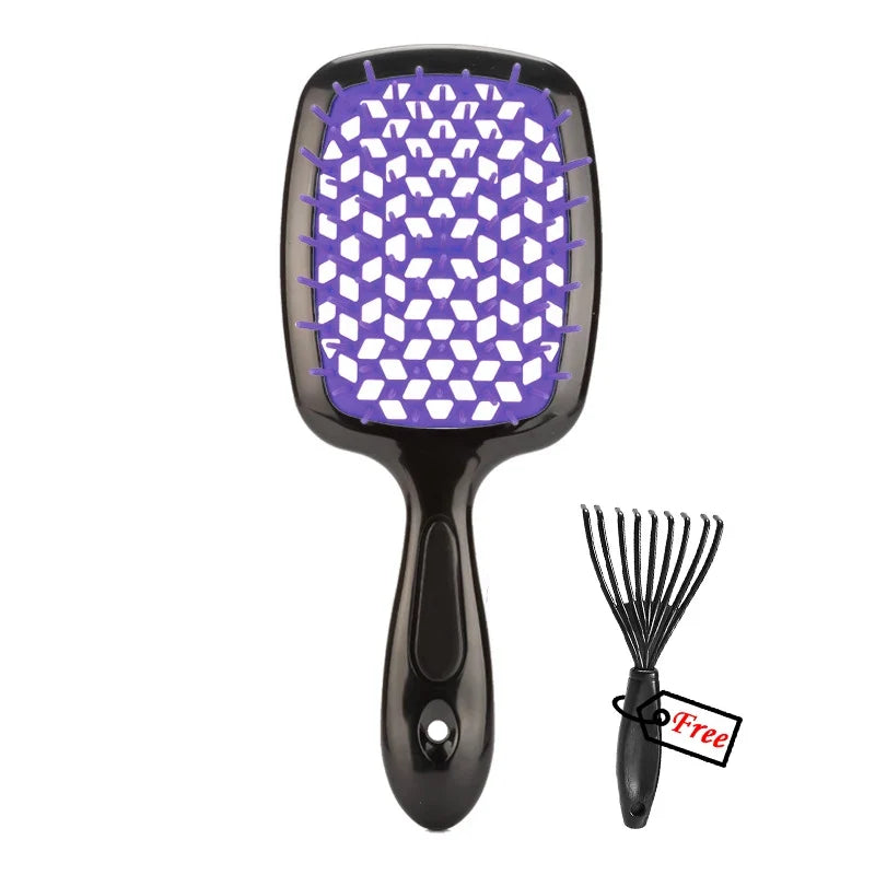 Hair Comb Anti Static Scalp Massage Brush Wet Dry Hair Detangling Styling Comb Salon Barber Brushes Demelante Hair Care Tools