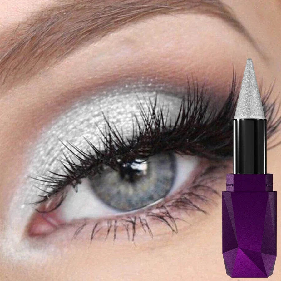 19 color 1PC glitter eyeshadow stick waterproof metallic high pigment eye shadow Korean makeup face highlight cosmetics gifts