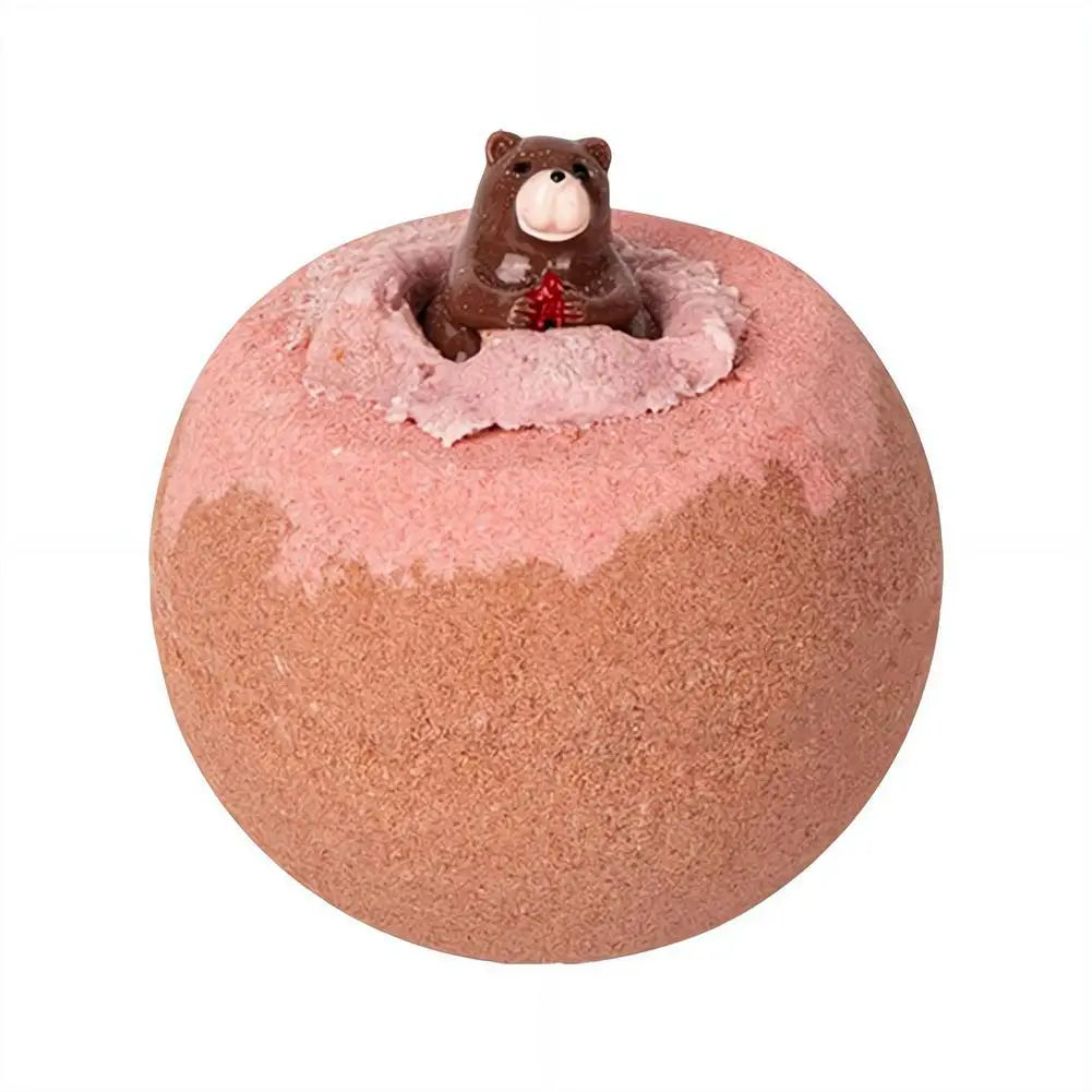 Kids Bath Bombs with Surprise Inside, Fizzy Spa Balls Gift Set with Animal Toys, Educational, Fun Relaxing Holiday Gift for Kids