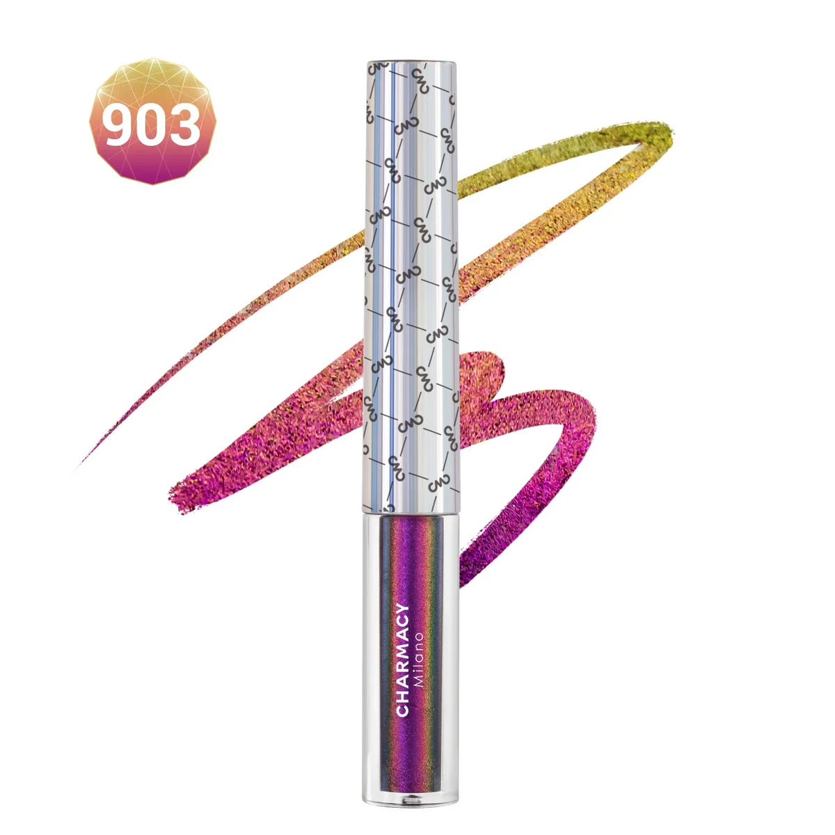 CHARMACY New 8 Color Duochrome Eyeliner Set High Pigment Glitter Eyeliner Set Waterproof Liquid Eye Liner For Women Cosmetics