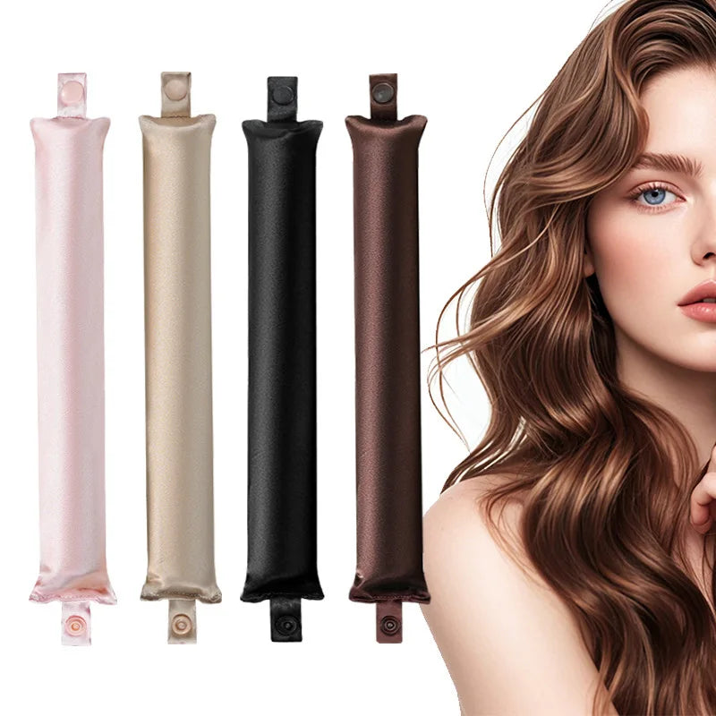 Heatless Hair Curlers Satin Curling Rod Headband No Heat Silk Curls Lazy Hair Rollers Soft Hair Curler to Sleep In Styling Tools