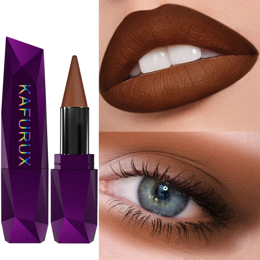 1pcs Lipstick Waterproof Sexy Red Matte Contour Tint Lipstick Lasting Non-Cup Lipliner Pen Moisturizing  Lip Makeup Cosmetic