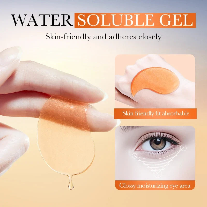80Pcs Vitamin C Collagen Moisturizing Eye Mask, Moisturizing, Brightening, Makes Your Eyes More Beautiful, Vitamin C Eye Mask, Collagen Eye Mask - Eye Care.