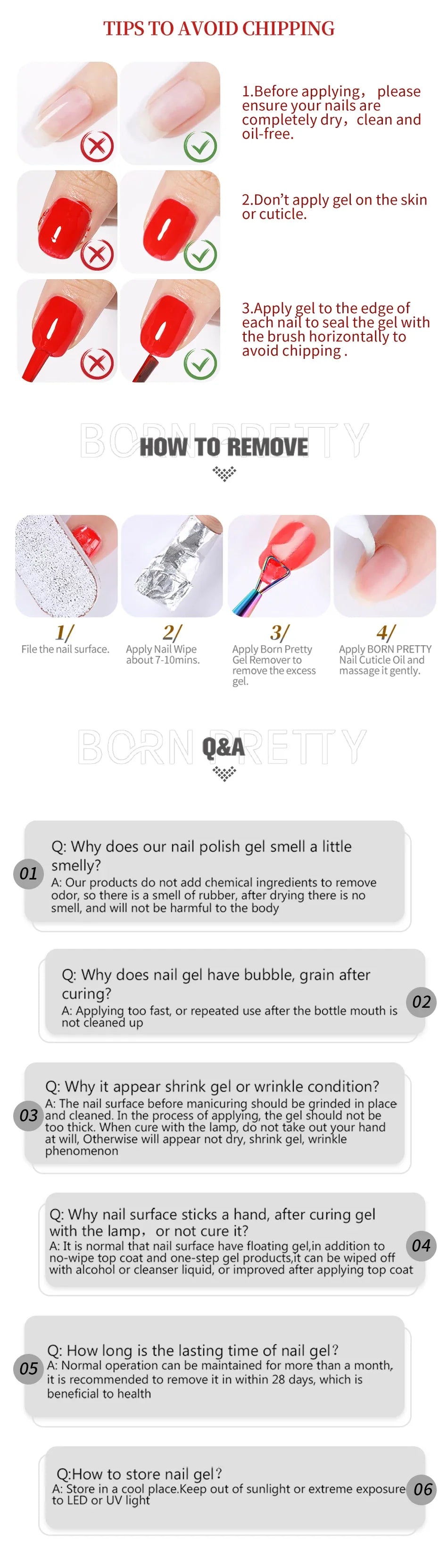 BORN PRETTY Solid Nail Glue Gel for False Nail Tips Extension3D Shaping Sculpting Carving Flower Glue for Press On Nails