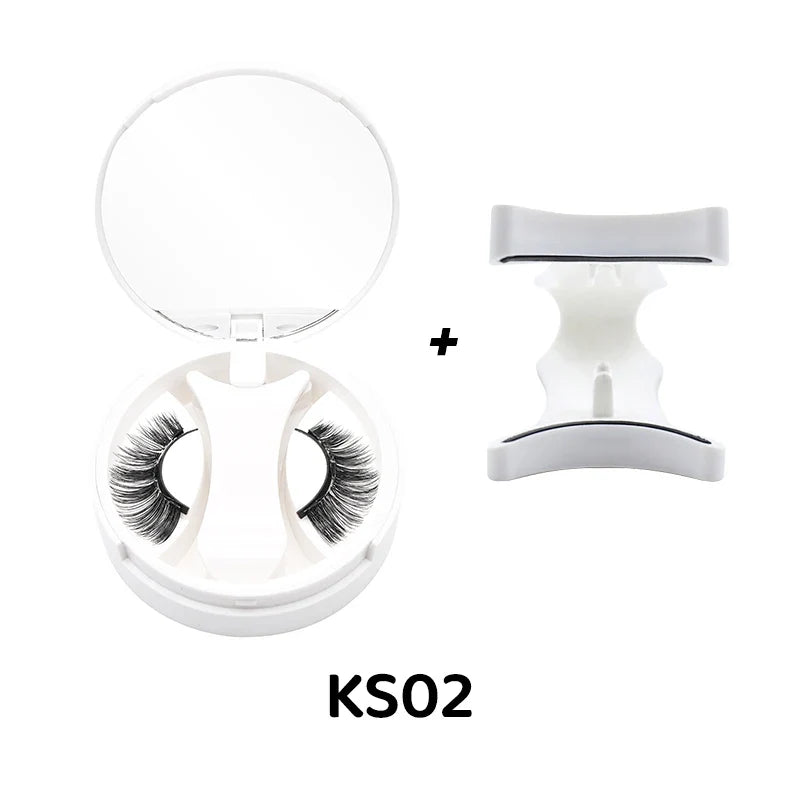 3D Magnetic Eyelashes Kit Reusable Natural Magnetic False Eyelashes Set No Glue Needed Magnet Lashes with Applicator Magnetic