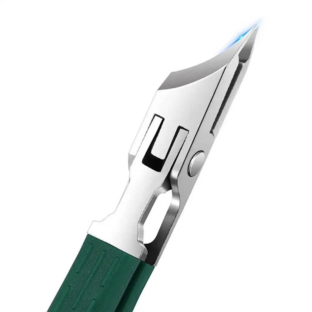 Curved Nail Clipper Stainless Steel Fingernail & Toenail Clipper Cutters Anti-Splash Cuticle Remover Fingernail Clipper Cutters