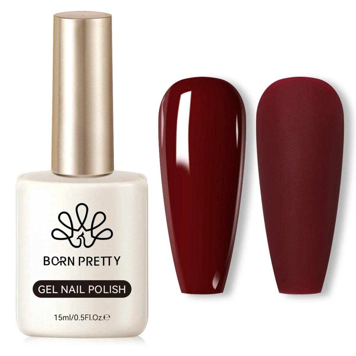 BORN PRETTY 15ml Nail Gel Polish Glitter Gorgeous Full Coverage Soak Off UV LED French Nail Art Jelly Nude Pink Varnish