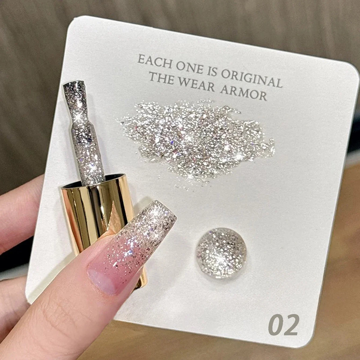 10ML 1pcs Moonlight White Strobe Glitter Gel Nail Polish Nail Supplies Hot Selling White Nails Super Flash Diamond Nail Polish