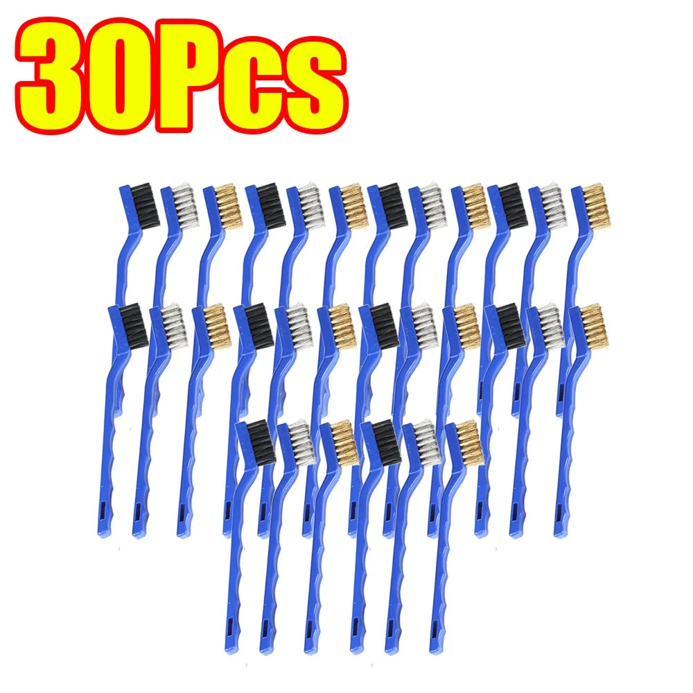 3-45Pcs Brass Cleaning Brush Metal Brass/Stainless Steel/Nylon for Gas Hoods Grease and Stain Removal Cooktop Cleaning Tool