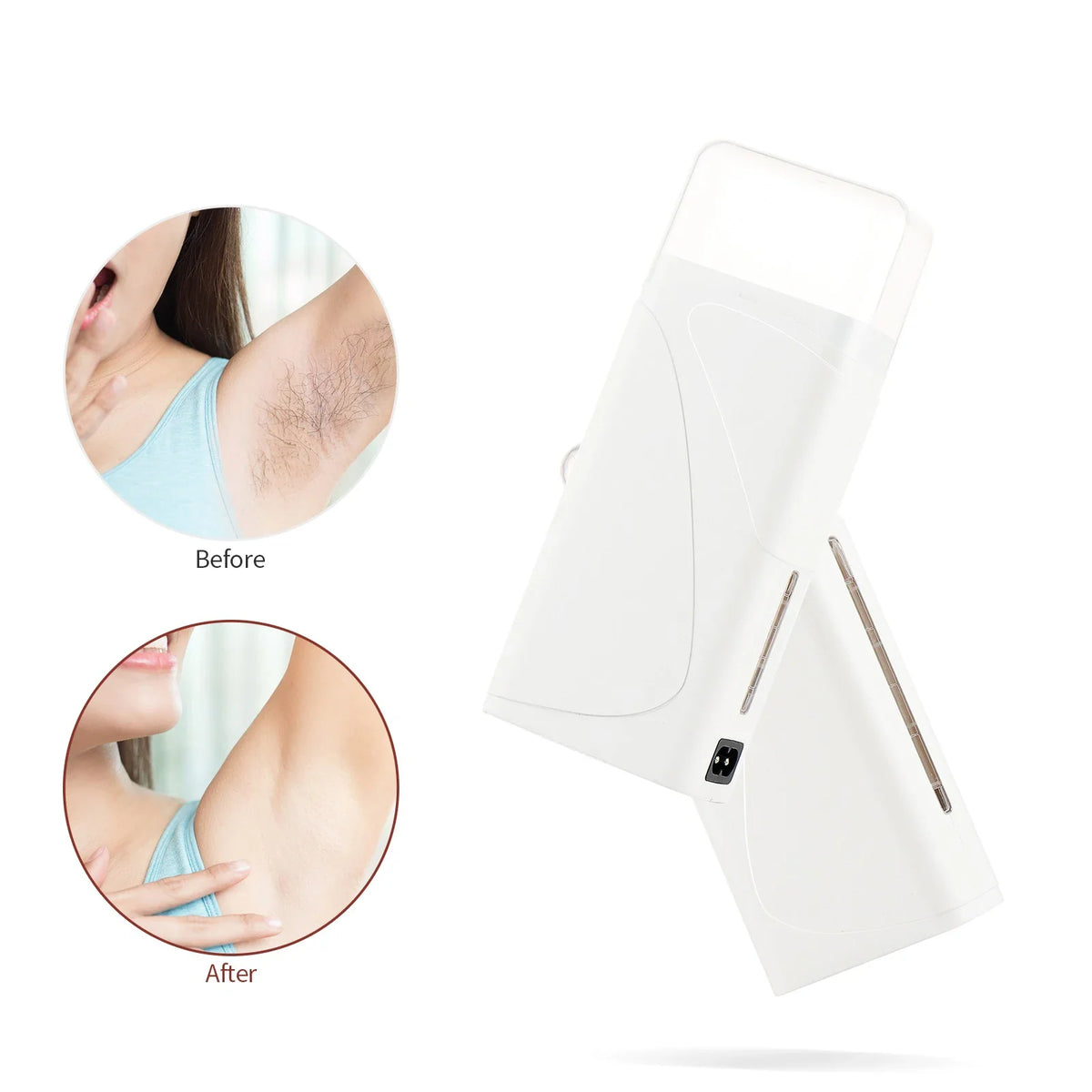 Foreverlily Portable Wax Roller Machine Electric Wax Warmer Depilatory Wax Heater Waxing Leg Warmer Hair Removal Roll On Wax