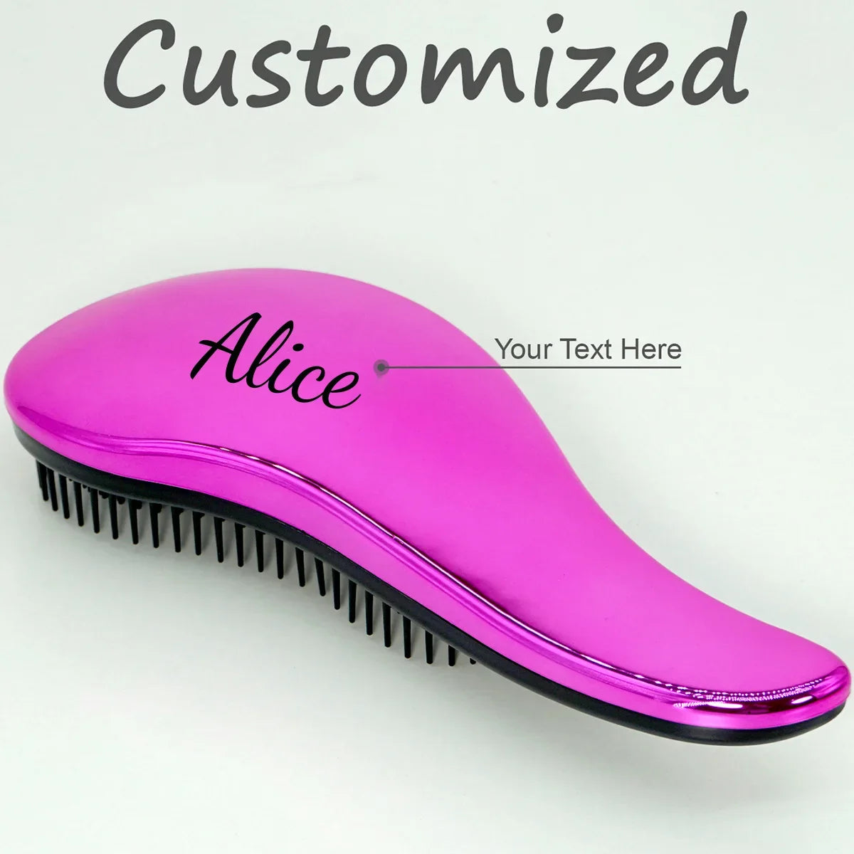 1pc Mini Personalised Magic Detangling Comb Anti-static Massage Tangle Detangle Hairbrush Custom Comb Barber Hair Styling Tool