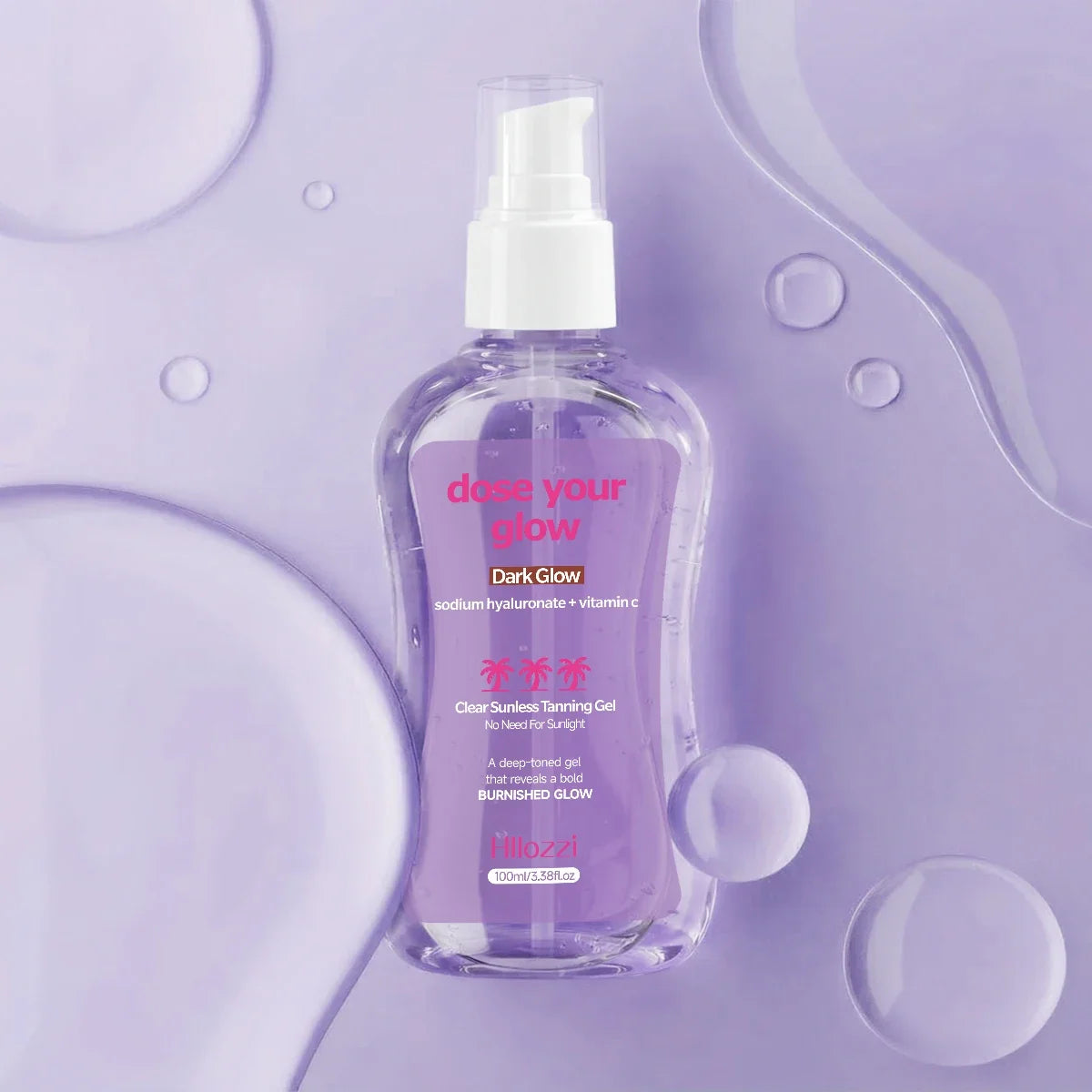 CLEAR SUNLESS TANNING GEL (DARK GLOW) MOISTURIZER AFTER SUN,Moisturizes and nourishes the skin, long-lasting bronze color